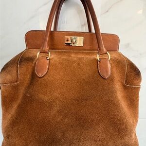 Hermes Tan Grizzly Toolbox with Strap